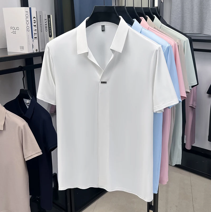 Men'S Polo Formal Wear - Chemise homme à manches courtes à