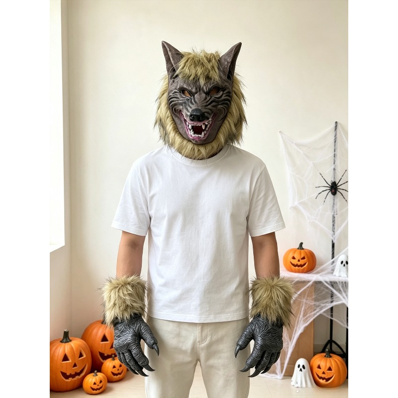 Formal Wear Gloves Men - Ensemble masque et gants tête de