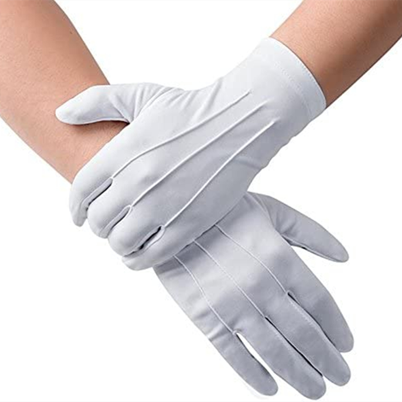 Formal Wear Gloves Men - 4 pièces gants en coton blanc
