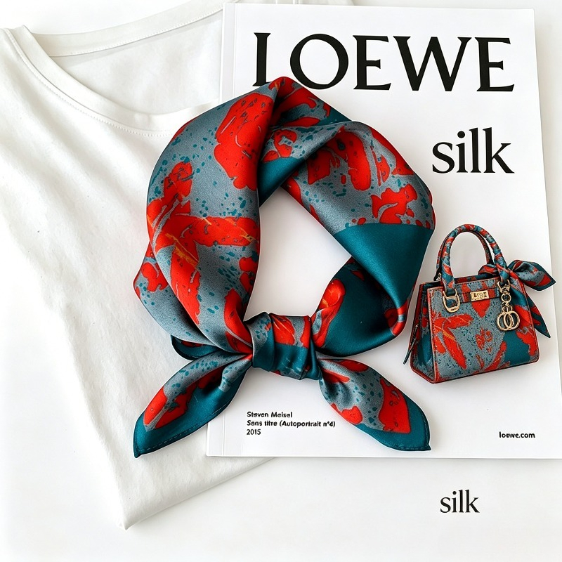 Silk Tie Woven - Nouvelle version coréenne 2026 de l'écharpe