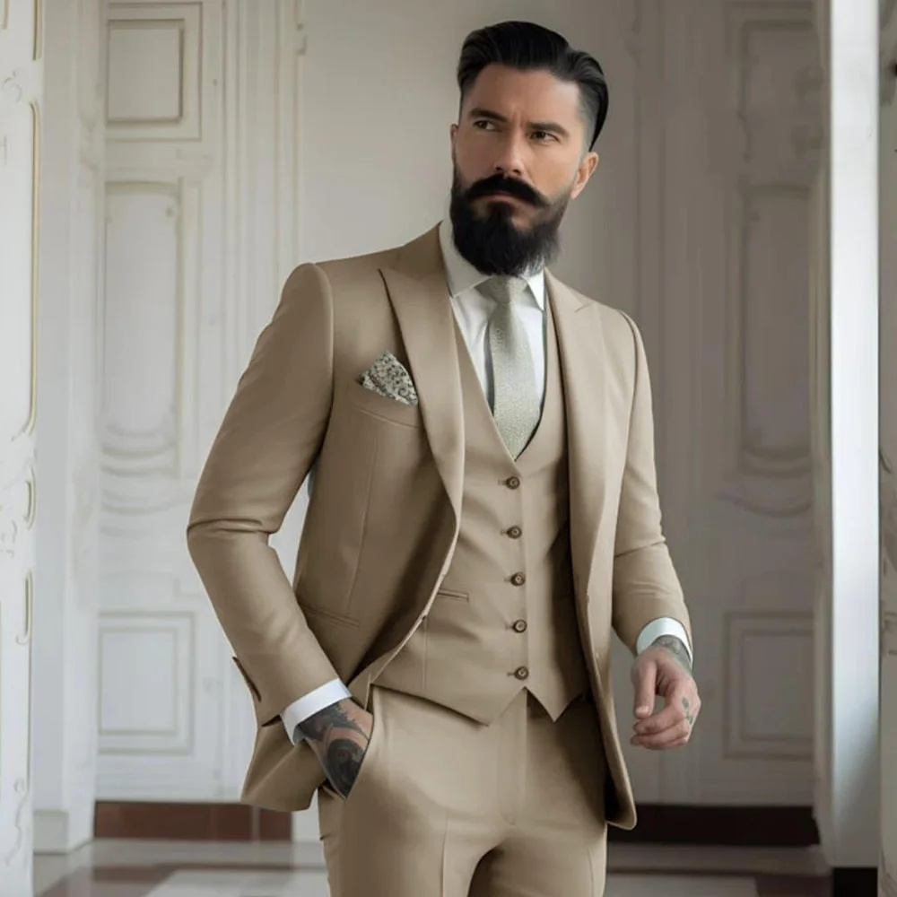 Ensemble de 3 pièces de costum - Men Formal Wear Jacket avis et prix