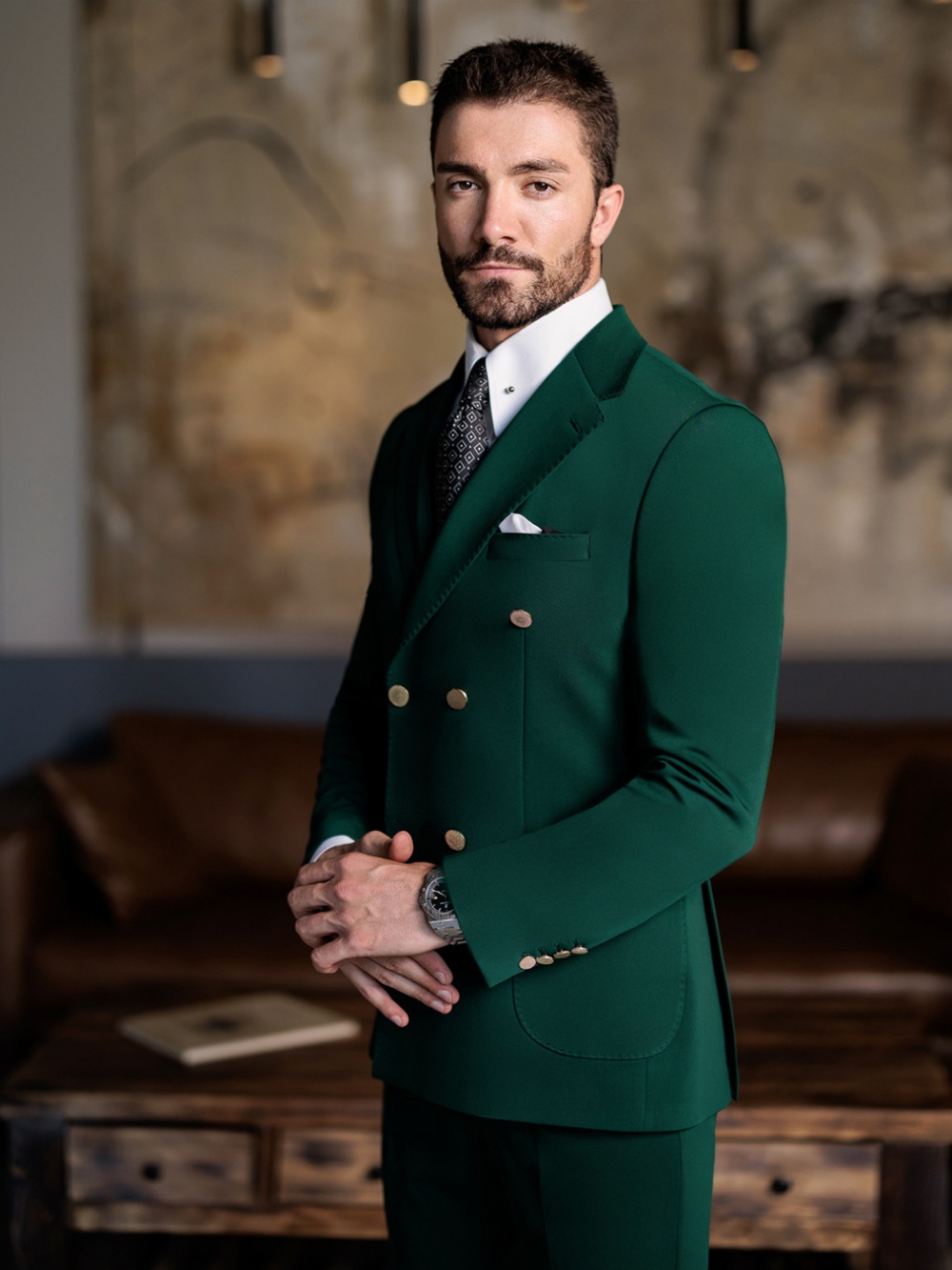 Costume Homme Vert Formel Slim - Men Formal Wear Jacket avis et prix