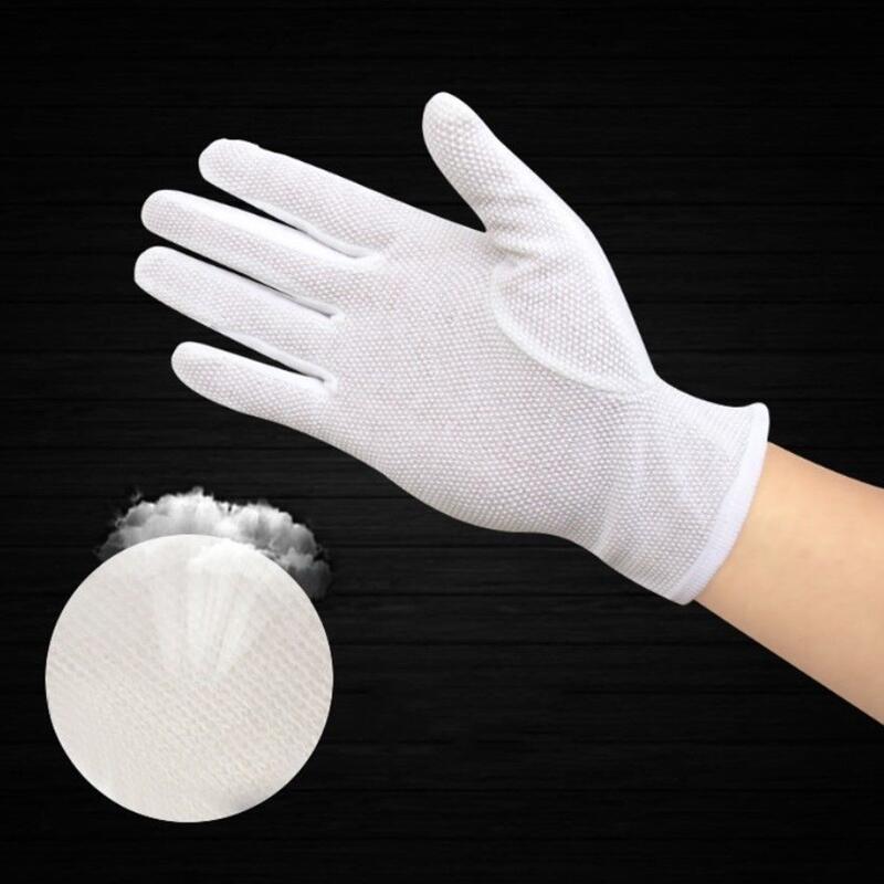 4 pièces gants en coton blanc  - Formal Wear Gloves Men avis et prix