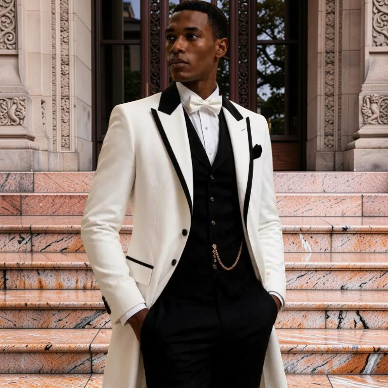 3 Pièces Costumes de Mariage p - Men Formal Wear Jacket avis et prix
