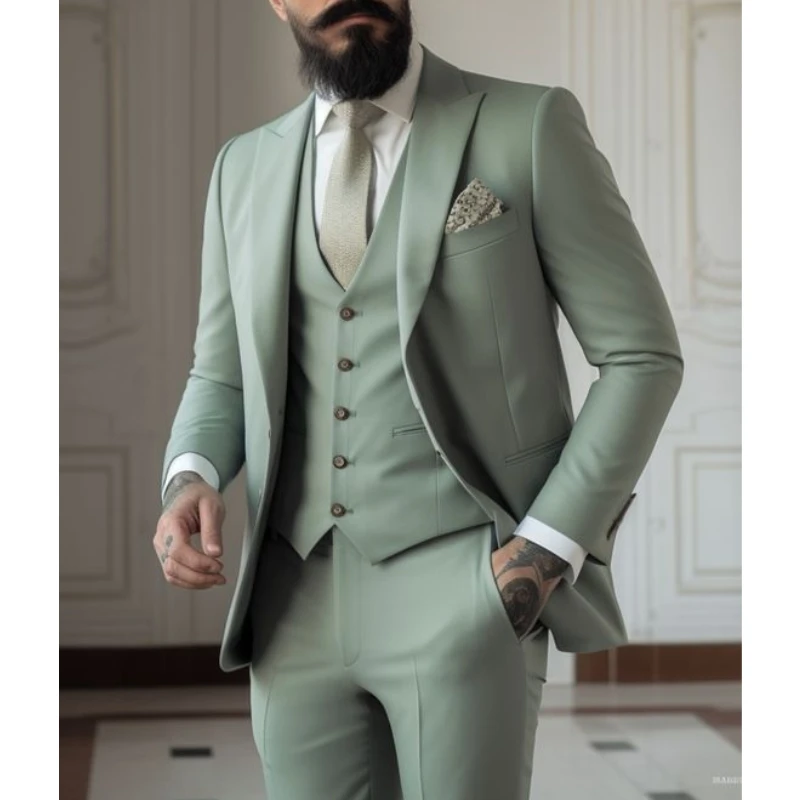 Costumes vert clair pour homme - Men Formal Wear Jacket avis et prix