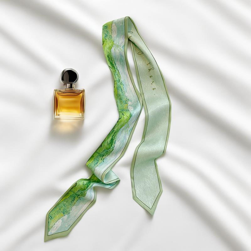 Foulard long imprimé pour femm - Silk Tie Woven avis et prix