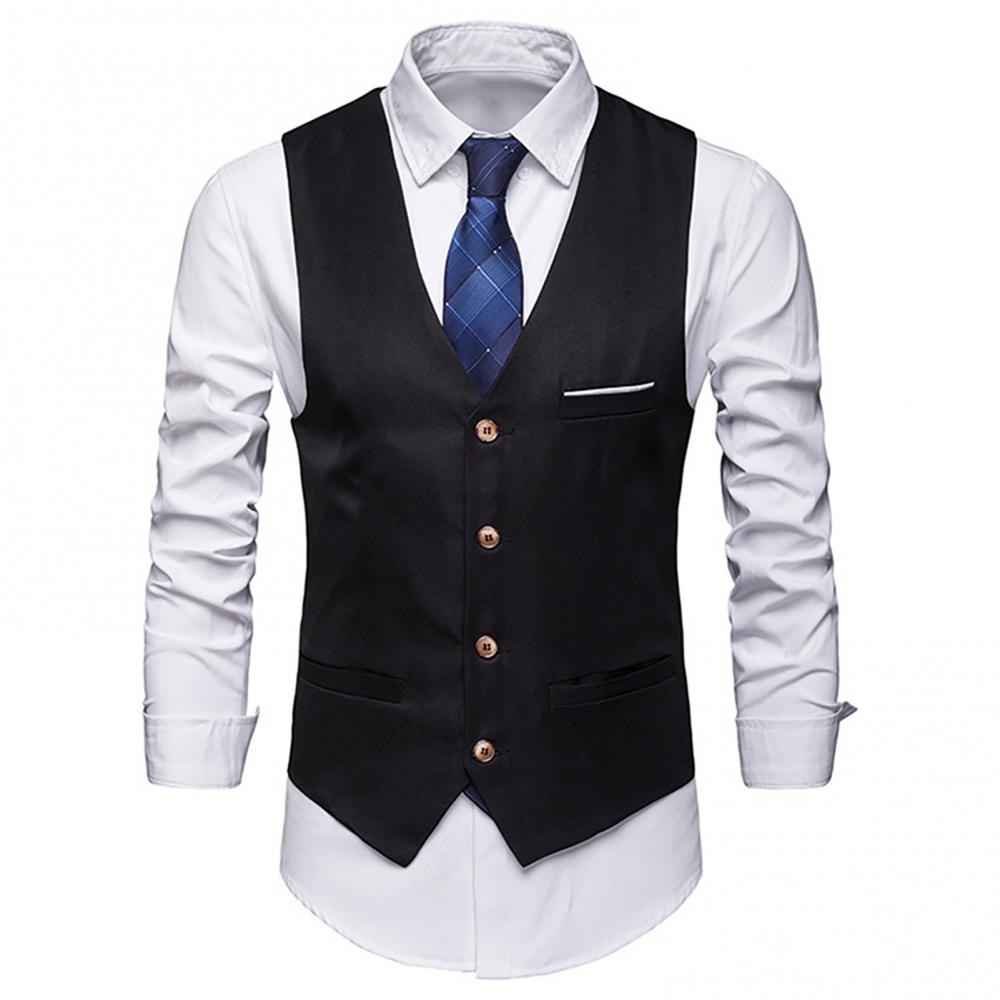 Robe gilets pour hommes mince  - Formal Vest Waistcoat avis et prix