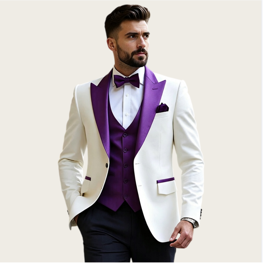 Costumes pour hommes blancs, 3 - Men Formal Wear Jacket avis et prix