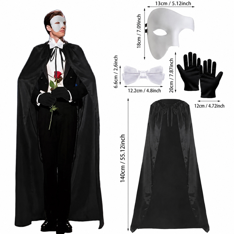 Costume d'Halloween Phantom Op - Formal Wear Gloves Men avis et prix